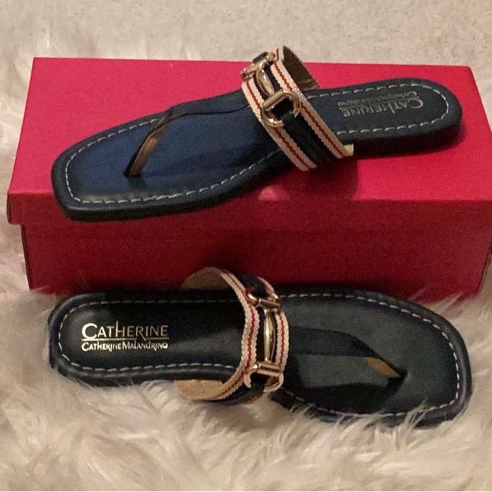 NWT, Catherine Malandrino navy sandal